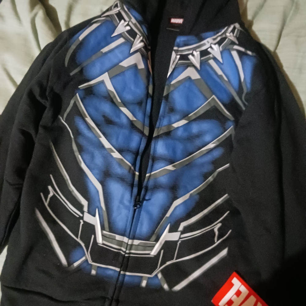 Black Panther wakanda Hooded Jacket kid Boy oR girl MARVEL - Picture 4 of 5